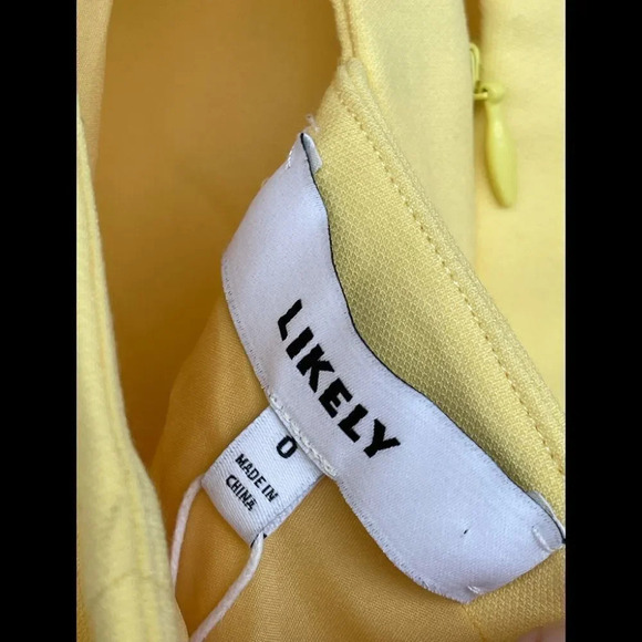 LIKELY Arcadia Bodycon Dress size 0 Yellow - Picture 7 of 9